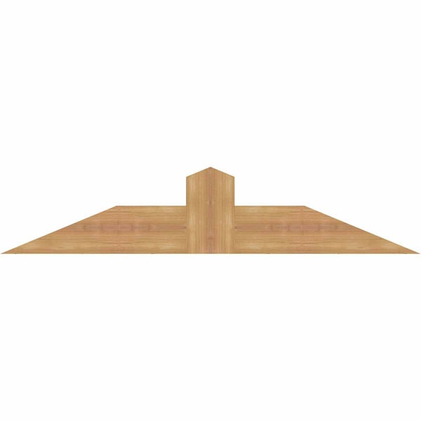 Ekena Millwork Portland Smooth Timber Gable Bracket, Western Red Cedar, 48"W x 10"H x 1 1/2"D x 5 1/2"F, 5/12 Pitch GBW048X10X0206POR00SWR - main